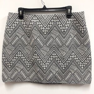 Ever New Melbourne Blue & White Woven Fully Lined Mini Skirt Size US 12